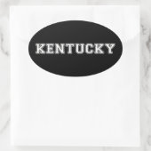 Kentucky Ovaler Aufkleber (Tasche)