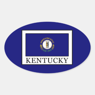 Kentucky Ovaler Aufkleber