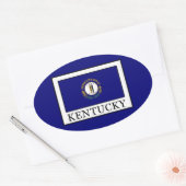 Kentucky Ovaler Aufkleber (Umschlag)