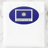 Kentucky Ovaler Aufkleber (Tasche)