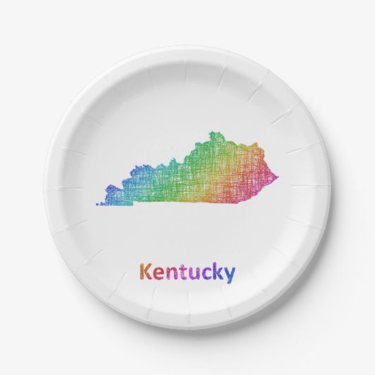 Kentucky Pappteller (Vorderseite)