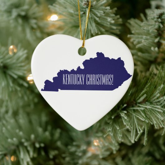 Kentucky personalisierte Weihnachtsfeier Keramik Ornament (Baum)