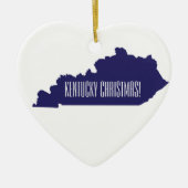 Kentucky personalisierte Weihnachtsfeier Keramik Ornament (Vorne)