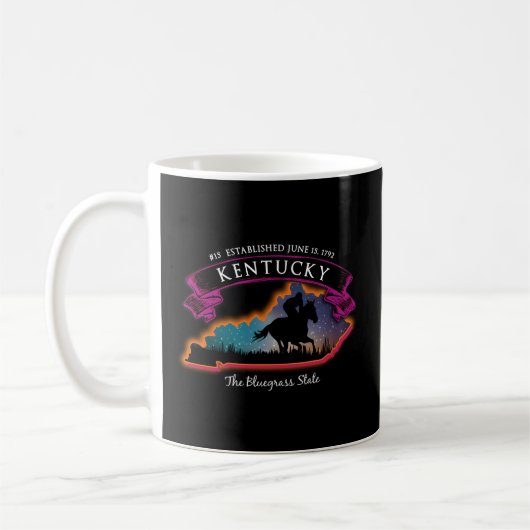 Kentucky Pferderennen Kaffeetasse (Links)
