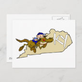Kentucky Pferderennen Postkarte (Vorne/Hinten)