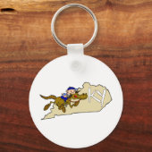 Kentucky Pferderennen Schlüsselanhänger (Vorderseite)