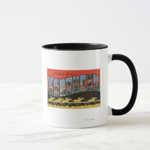 Kentucky (Pferderennen-Szene) - große Tasse