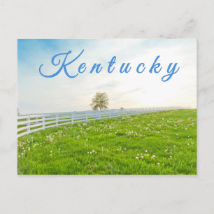 Kentucky Postcard. Landschaft im Frühjahr Postkarte