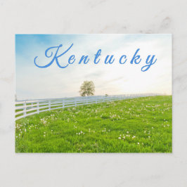Kentucky Postcard. Landschaft im Frühjahr Postkarte