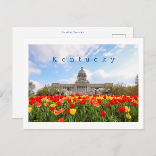 Kentucky Postcard mit Frankfort Staat Hauptstadt. Postkarte (Vorne/Hinten)