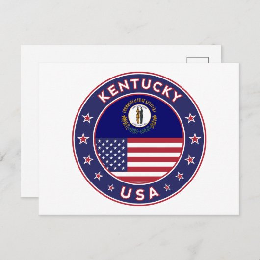 Kentucky Postkarte (Vorne/Hinten)