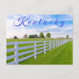 Kentucky-Postkarte. Landschaftslandschaft Postkarte