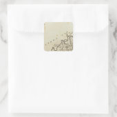Kentucky Quadratischer Aufkleber (Tasche)