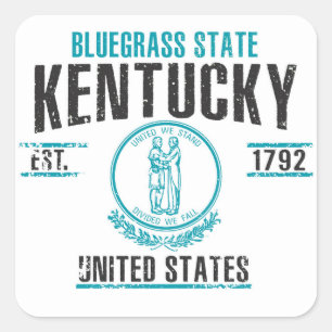 Kentucky Quadratischer Aufkleber