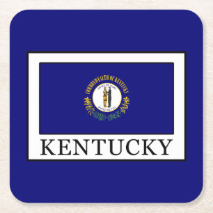 Kentucky Rechteckiger Pappuntersetzer