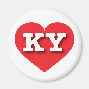 Kentucky Red Heart - I Liebe KY Magnet