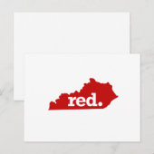 KENTUCKY RED STAAT POSTKARTE (Vorne/Hinten)