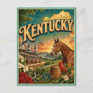 Kentucky Retro-Reise-Andenken-Postkarte Postkarte