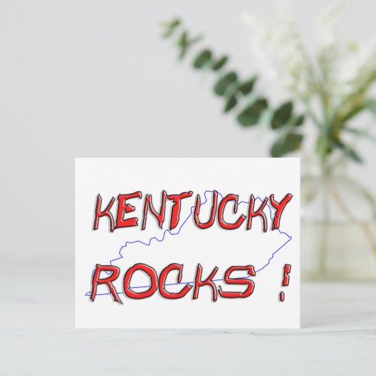 Kentucky ROCKS Postkarte (Stehend Vorderseite)