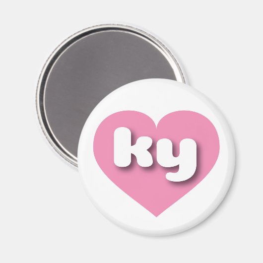 Kentucky rosa Herz - I Liebe Magnet (Vorderseite/Rückseite)