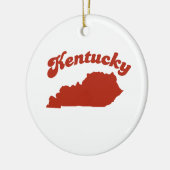KENTUCKY-Rot-Staat Keramikornament (Links)