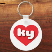 Kentucky rotes Herz - I Liebe Schlüsselanhänger (Vorderseite)