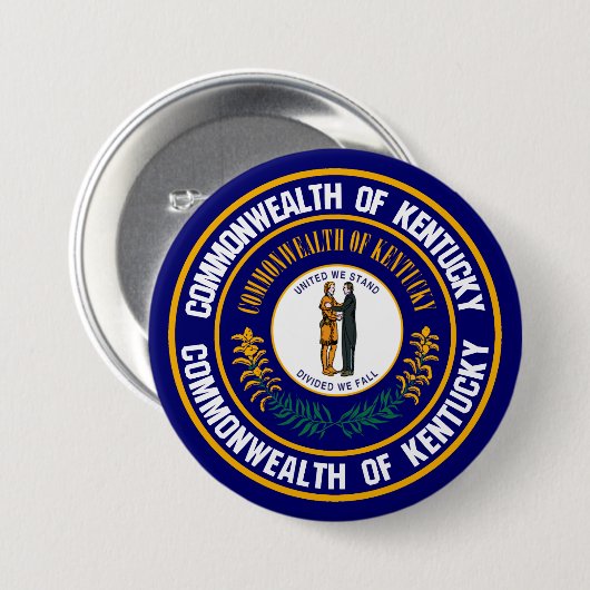 Kentucky Round Emblem Button (Vorne & Hinten)