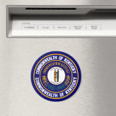 Kentucky Round Emblem Magnet (In Situ (Geschirrspüler))
