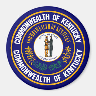 Kentucky Round Emblem Magnet