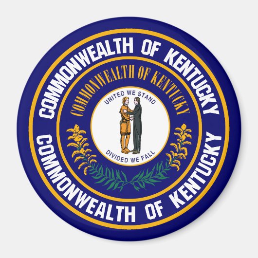 Kentucky Round Emblem Magnet (Vorne)