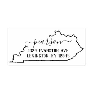 Kentucky-Rücksendeadresse-Briefmarke Selbst-Mit Permastempel