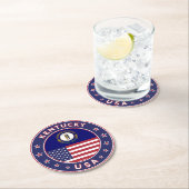 Kentucky Runder Pappuntersetzer (Vor Ort)