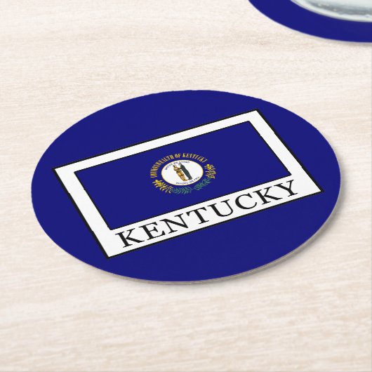 Kentucky Runder Pappuntersetzer (Angewinkelt)