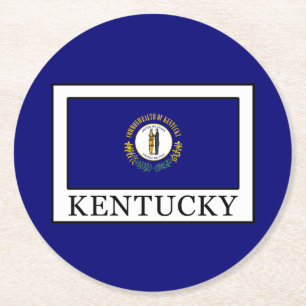 Kentucky Runder Pappuntersetzer