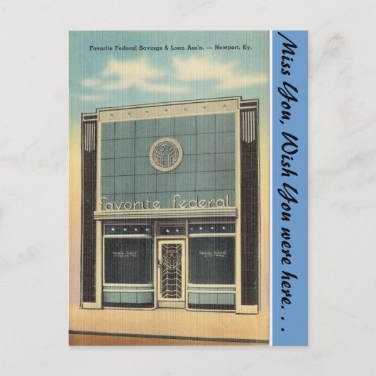 Kentucky, Savings & Loan, Newport Postkarte (Vorderseite)