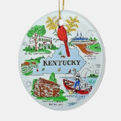 Kentucky-Schmuck Keramik Ornament (Links)