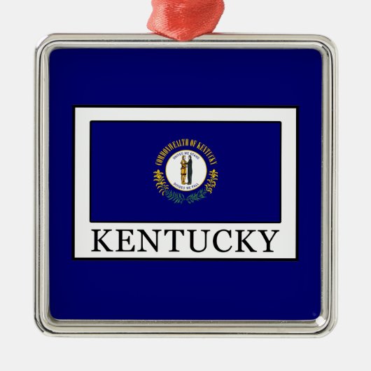 Kentucky Silbernes Ornament (Vorne)