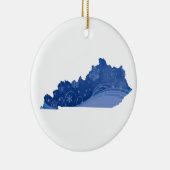 Kentucky Snowflakes-Ornament Keramik Ornament (Rechts)