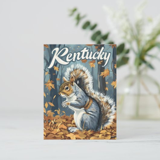 Kentucky Squirrel Postkarte (Stehend Vorderseite)