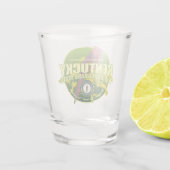 Kentucky Staat Bird & Blume Schnapsglas (Rückseite)