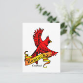 Kentucky Staat Bird Postkarte (Stehend Vorderseite)