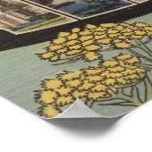 Kentucky (Staat Hauptstadt/Blume) Poster (Ecke)