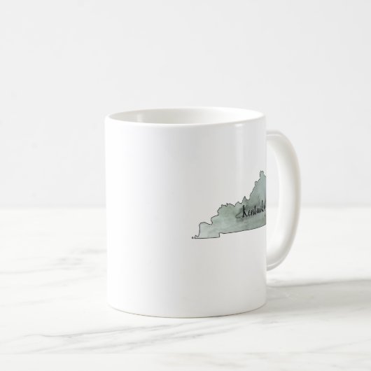 Kentucky Staat Illustration Kaffeetasse (VorderseiteRechts)