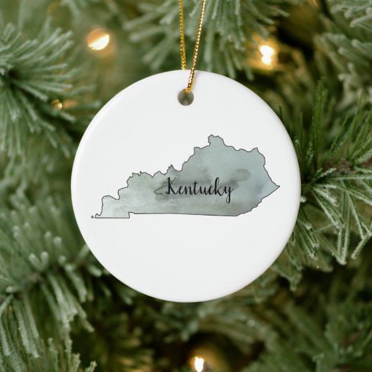 Kentucky Staat Illustration Keramik Ornament (Baum)