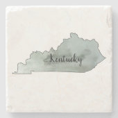 Kentucky Staat Illustration Steinuntersetzer (Vorderseite)