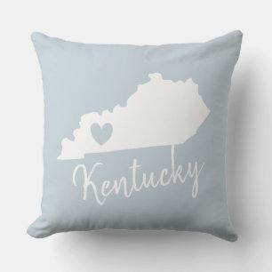Kentucky Staat Karte Liebe Zuhause werfen Kissen