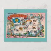 Kentucky Staat Karte Postkarte (Vorderseite)