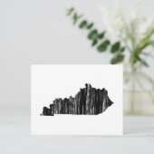 Kentucky Staat Kontur Postkarte (Stehend Vorderseite)