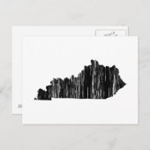 Kentucky Staat Kontur Postkarte (Vorne/Hinten)