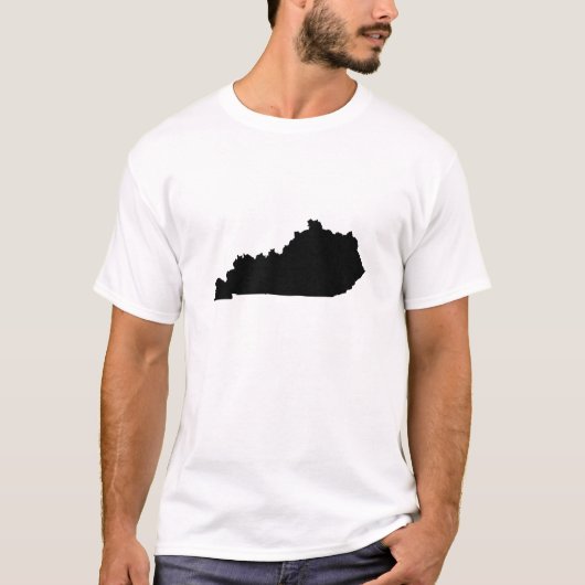 Kentucky-Staat Kontur T-Shirt (Vorderseite)
